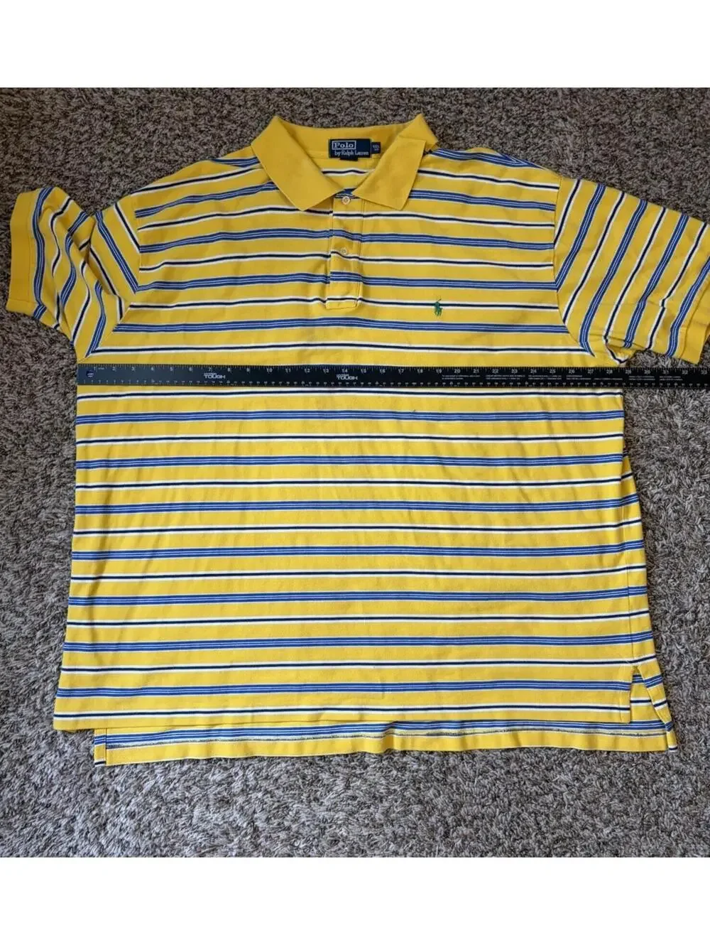 Lot Of 4 - Polo Ralph Lauren Men’s Size 4XB Short Sleeve Polo Shirts Striped